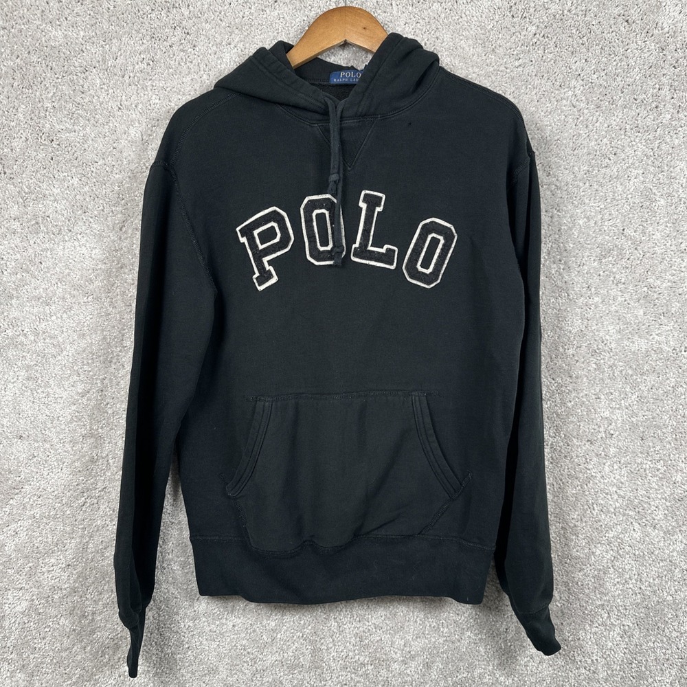 Polo Ralph Lauren Block Letter Spellout Embroidered Hoodie Size Medium